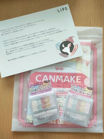 パステルヴェールコンシーラー/キャンメイク/パレットコンシーラーを使ったクチコミ(1枚目)