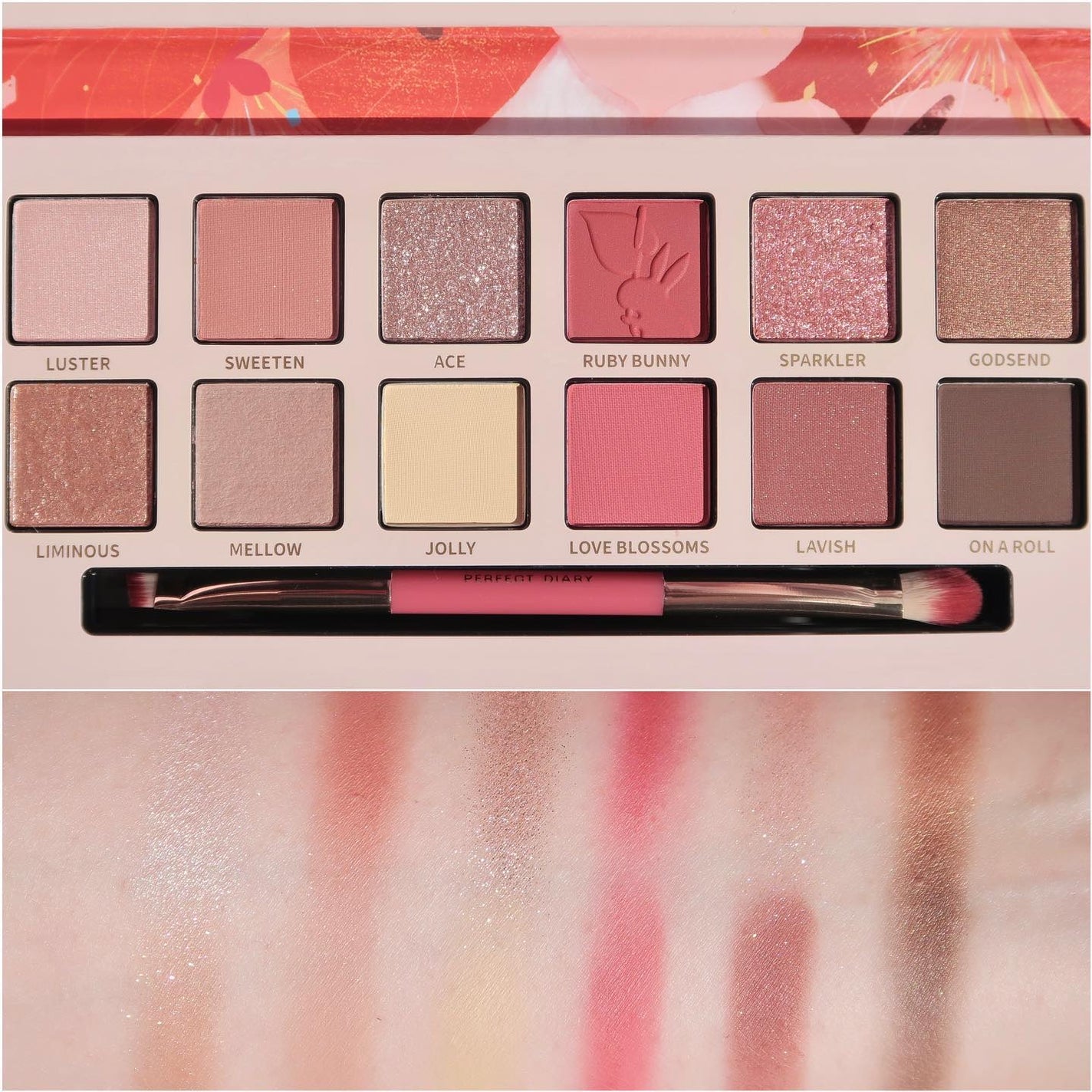 エクスプローラ12色 動物アイシャドウパレット/PERFECT DIARY/アイシャドウパレットを使ったクチコミ(2枚目)