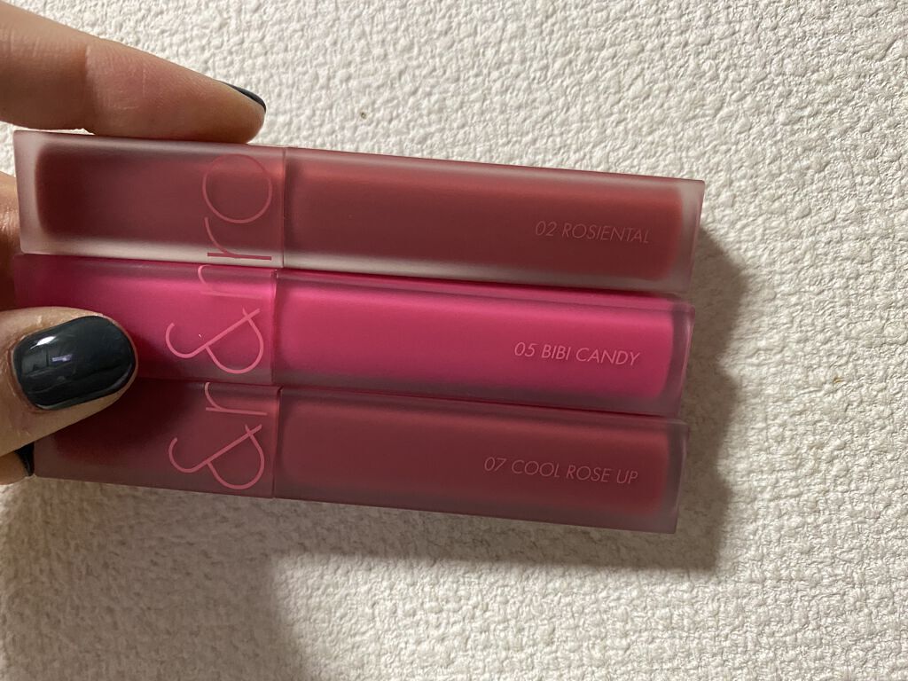 ジューシーラスティングティント/rom&nd/リップティントを使ったクチコミ（1枚目）