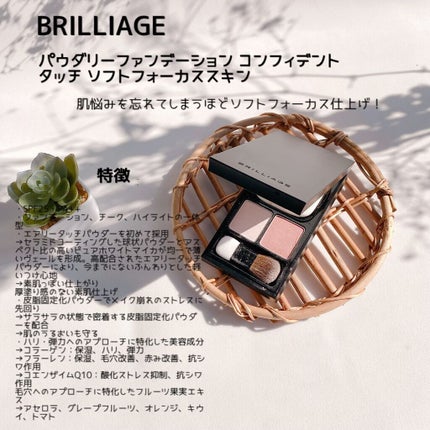 コンフィデントタッチ ソフトフォーカススキン/ブリリアージュ/パウダーファンデーションを使ったクチコミ(2枚目)