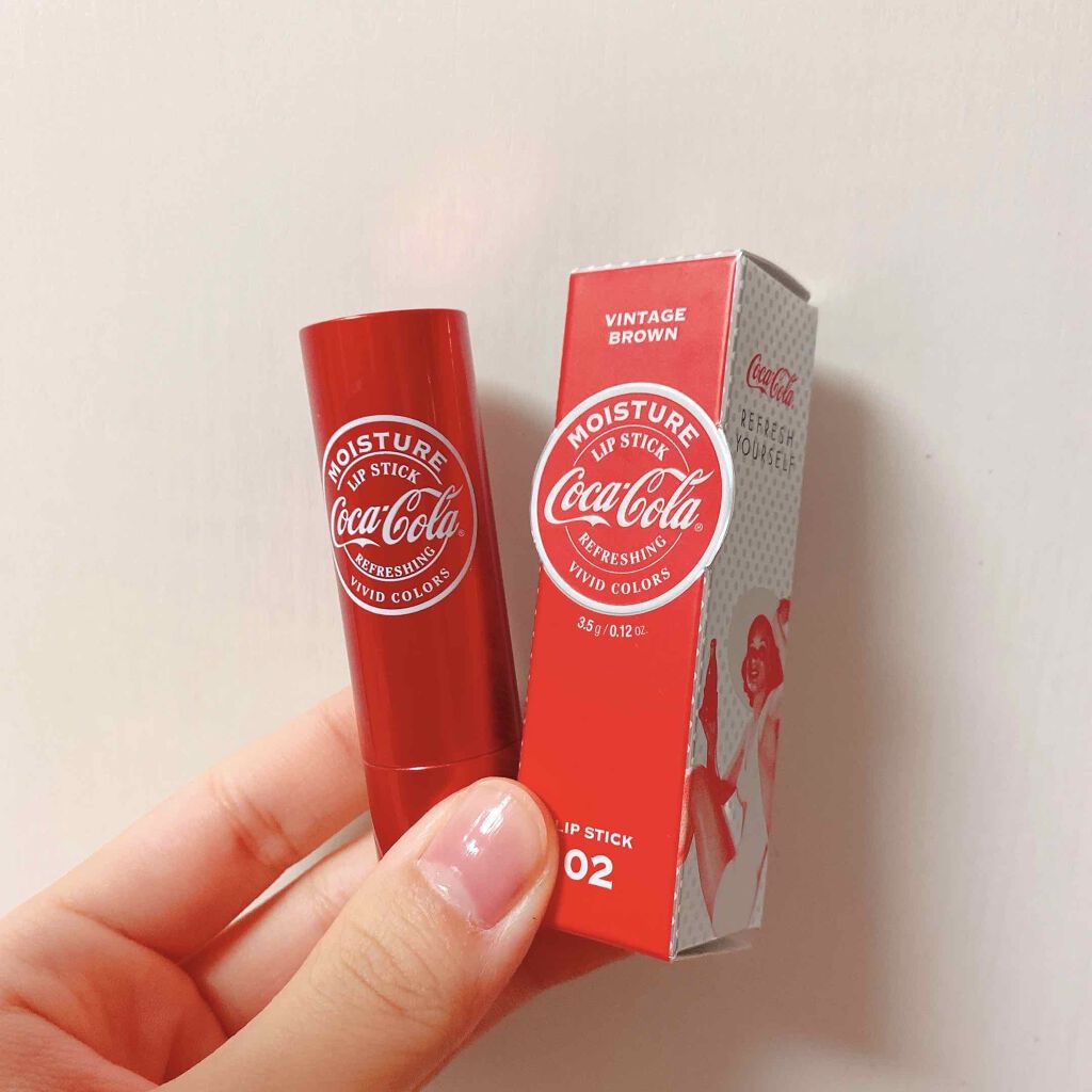 コカコーラリップスティック/THE FACE SHOP/口紅を使ったクチコミ(2枚目)