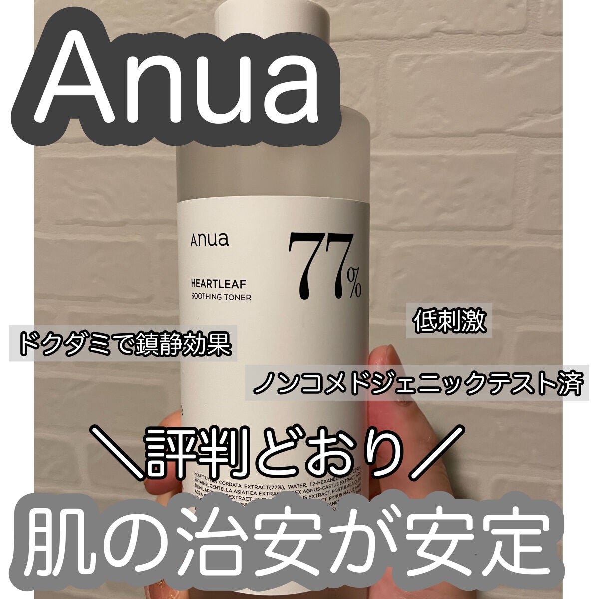 ドクダミ 77 スージングトナー/Anua/化粧水を使ったクチコミ(1枚目)