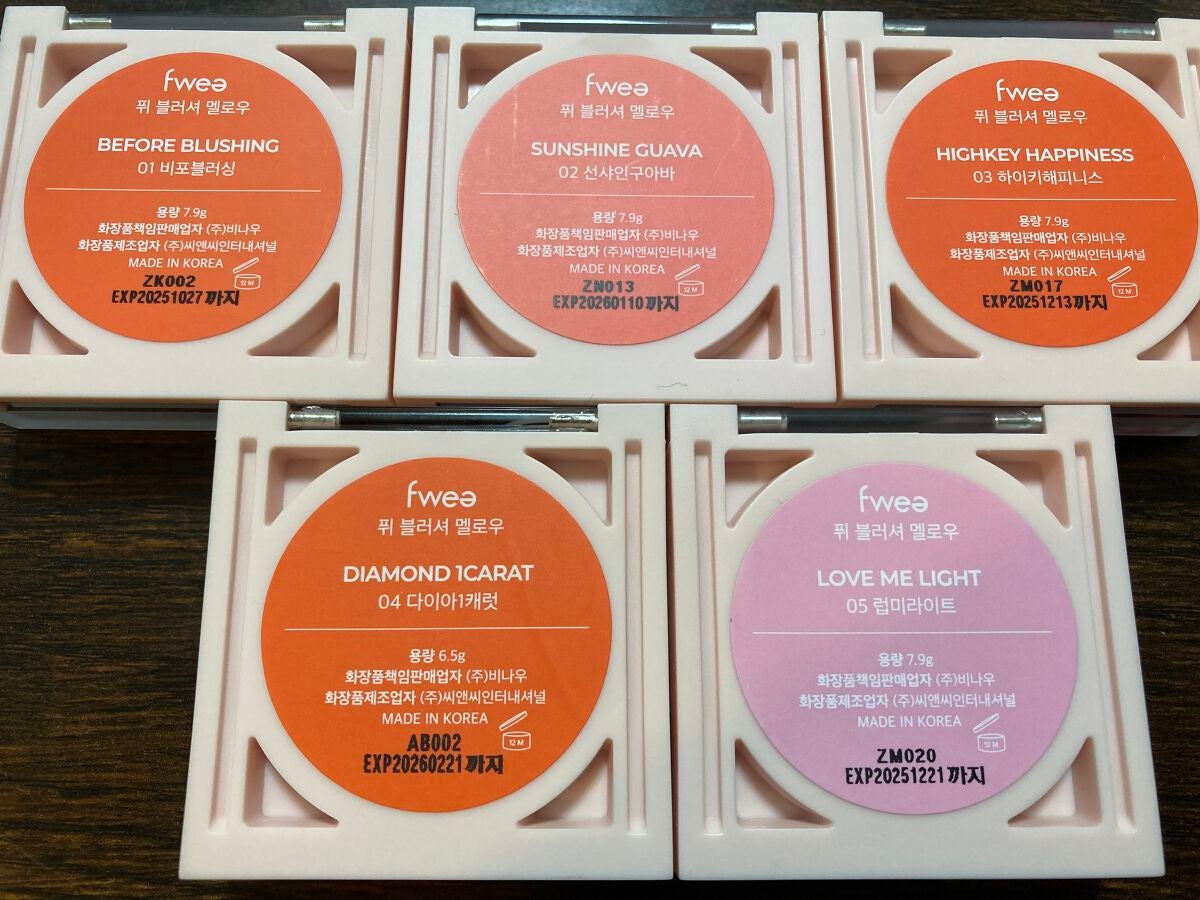 フィーチークメロウ/fwee/ジェル・クリームチークを使ったクチコミ(5枚目)