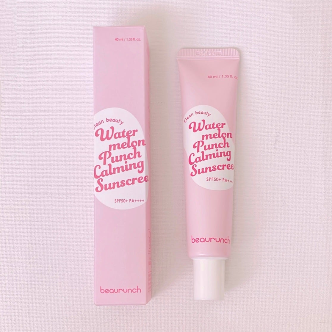 ウォーターメロン パンチ カミング サンスクリーン / スイカサンクリーム / SPF 50+ PA++++ /ビューランチ/日焼け止めクリームを使ったクチコミ(6枚目)