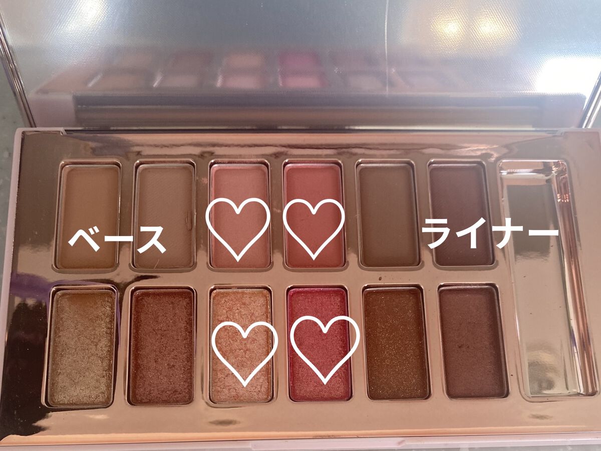 バレンタインボックス3ローズモーメント/VAVI MELLO/アイシャドウパレットを使ったクチコミ（3枚目）