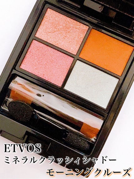 ミネラルクラッシィシャドー モーニングクルーズ(限定)/エトヴォス/アイシャドウパレットを使ったクチコミ(2枚目)