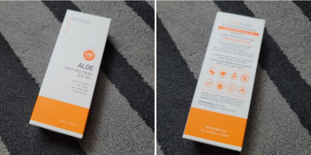 ALOE SHOOTHING FRESH SUN GEL/VEGAN TOLOGY/日焼け止めジェルを使ったクチコミ（2枚目）