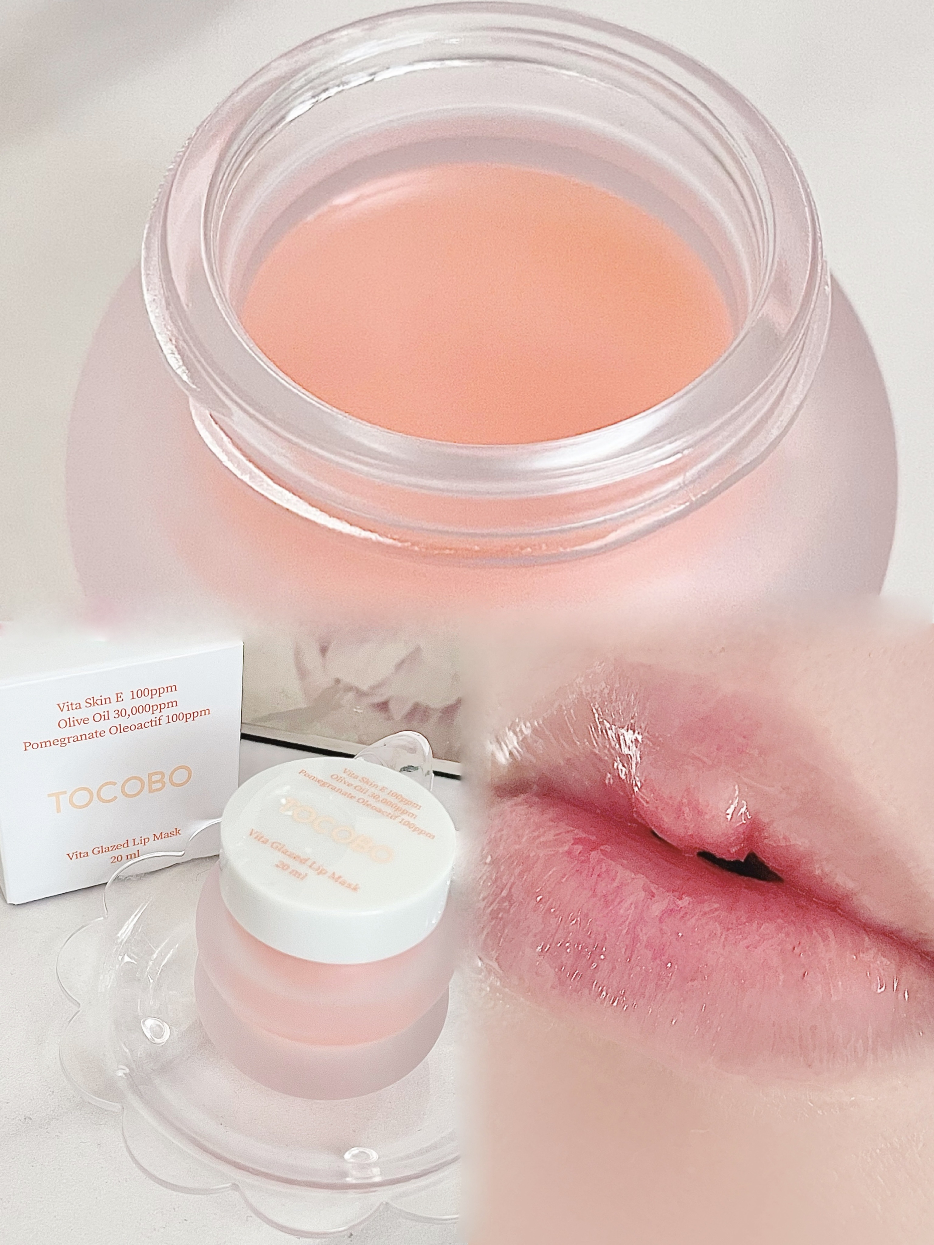 ビタグレーズドリップマスク/TOCOBO/リップマスクを使ったクチコミ（3枚目）