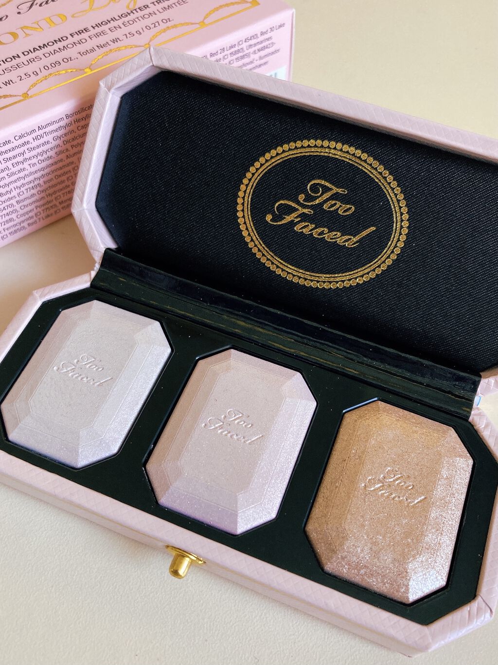 ～ダイヤモンドライト シリーズ～ マルチユース ハイライター トリオ/Too Faced/パウダーハイライトを使ったクチコミ（1枚目）