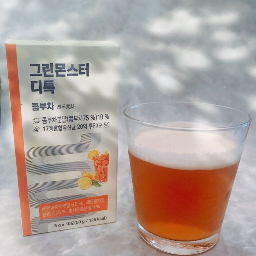 デトックスコンブ茶/グリーンモンスター/コンブチャを使ったクチコミ(2枚目)