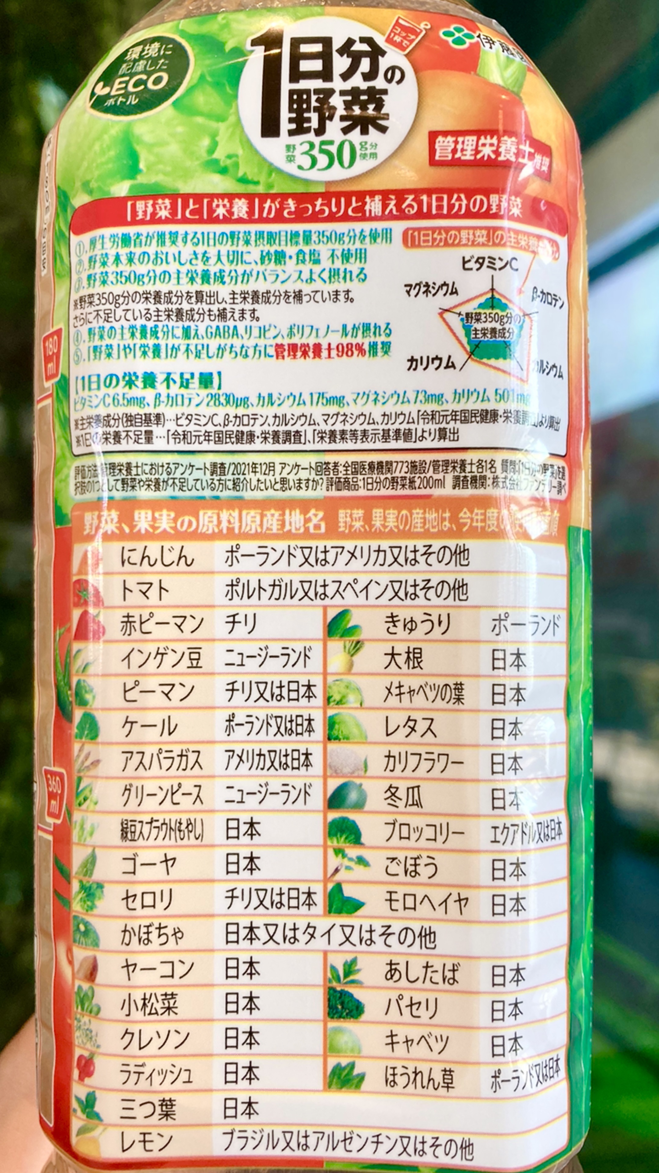 １日分の野菜/伊藤園/野菜ジュースを使ったクチコミ（3枚目）