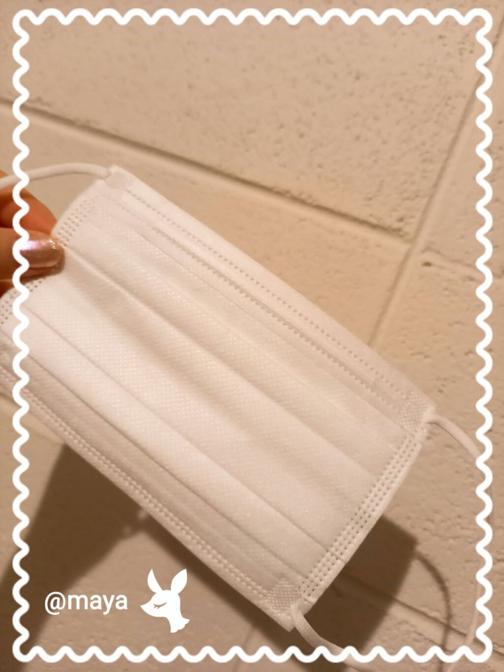 ウイルス飛沫 PM2.5 花粉 不織布マスク/トップバリュ/マスクを使ったクチコミ（3枚目）