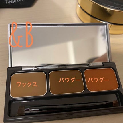 パレットアイブロウ/&be/パウダーアイブロウを使ったクチコミ(1枚目)