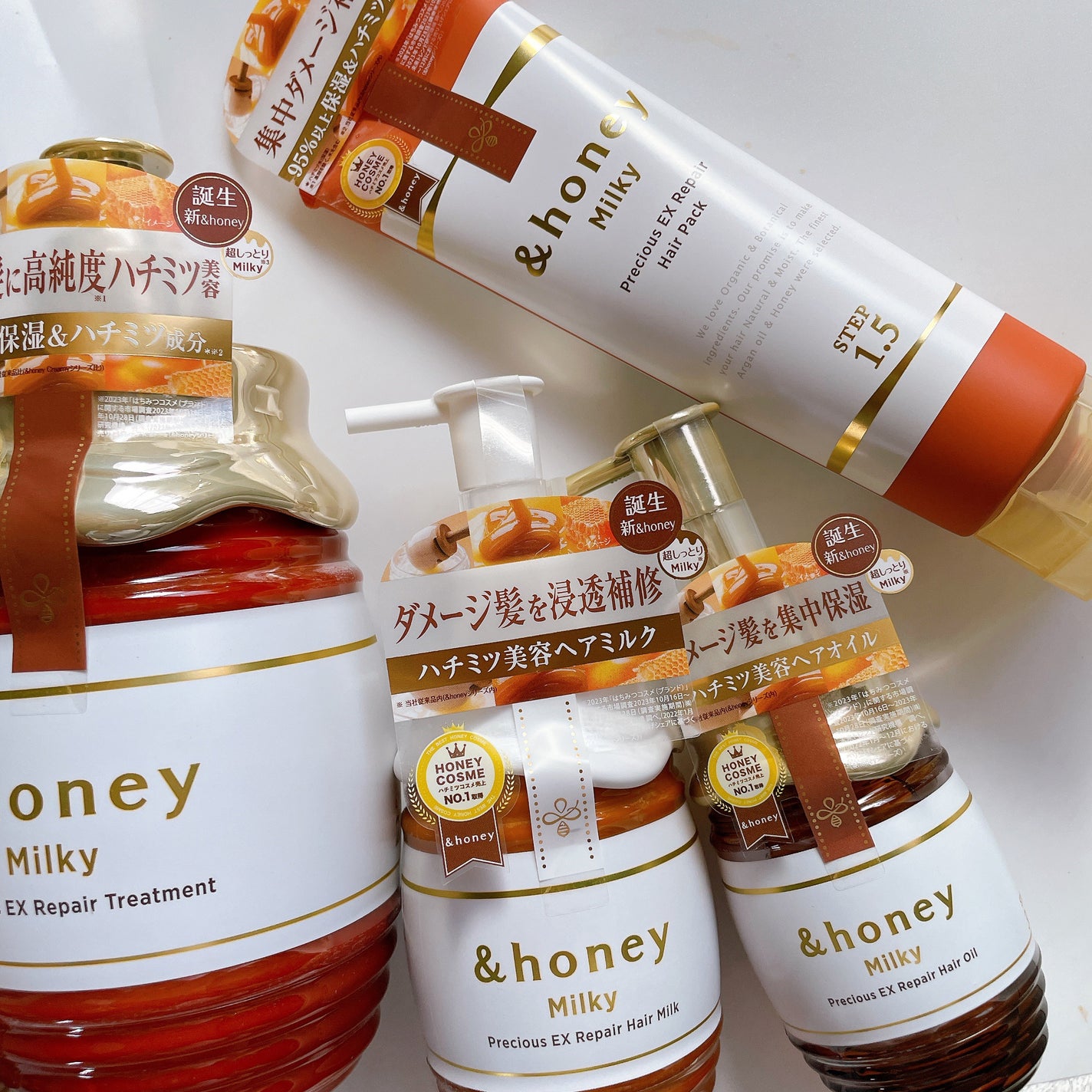 ミルキー プレシャス EX リペア シャンプー1.0 / ヘアトリートメント2.0/&honey/市販シャンプーを使ったクチコミ(3枚目)