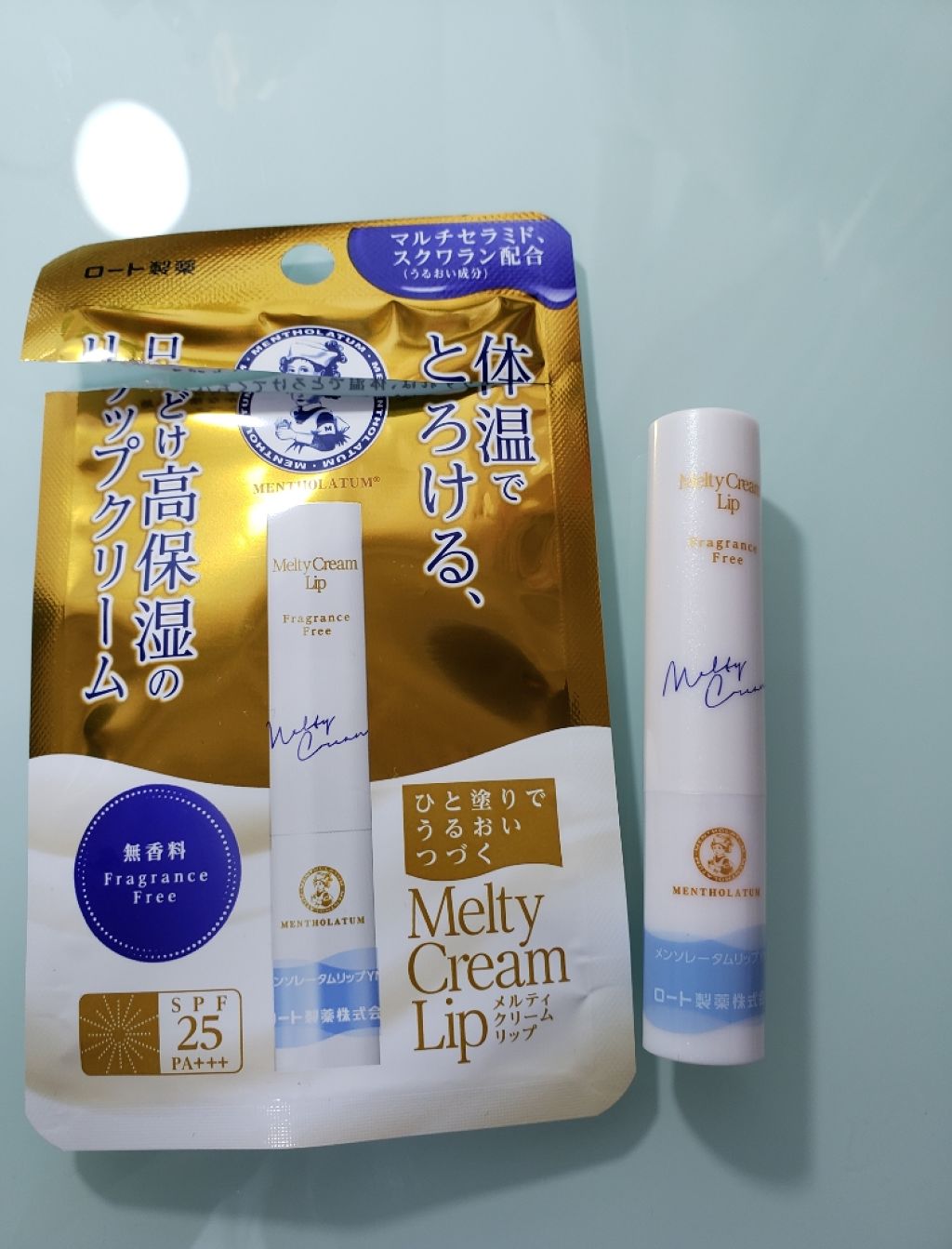 メルティクリームリップ/メンソレータム/リップクリームを使ったクチコミ（2枚目）