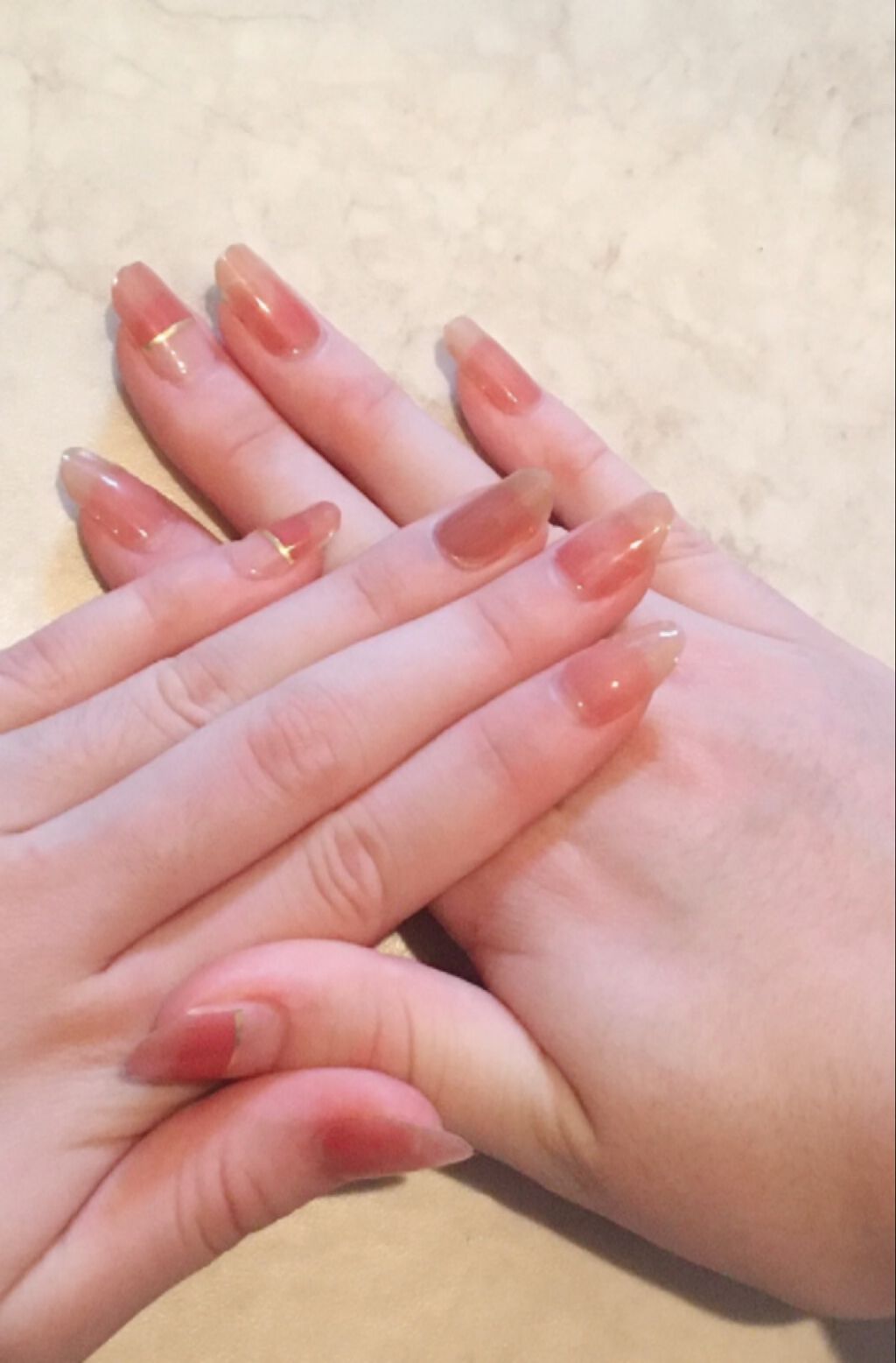 貼るジェルネイル/セリア/ネイルシールを使ったクチコミ(1枚目)