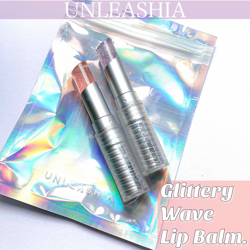 グリッタリーウェブリップバーム/unleashia/リップケアを使ったクチコミ(1枚目)