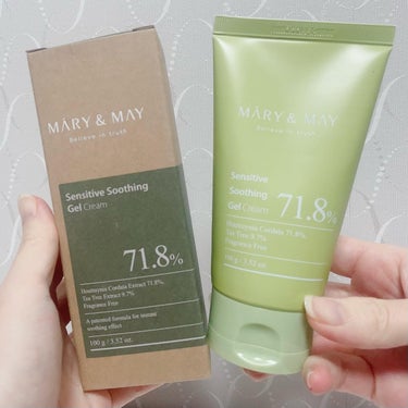 sensitive soothing gel cream /MARY&MAY/フェイスクリームを使ったクチコミ（1枚目）