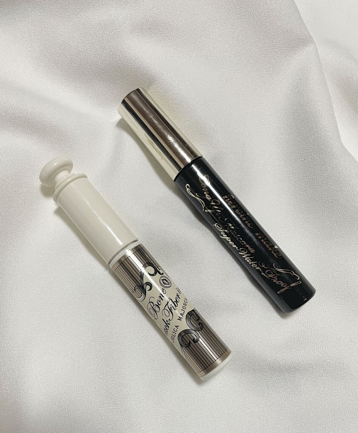 ラッシュボーン ブラックファイバーイン/MAJOLICA MAJORCA/マスカラ下地を使ったクチコミ（2枚目）