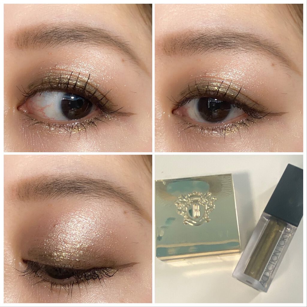 ザ リキッド アイシャドウ　ウルトラスパークル 005 Awful Good Girl/ADDICTION/リキッドアイシャドウを使ったクチコミ（2枚目）