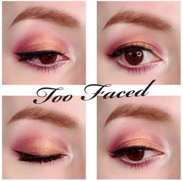 Too Faced Under the Christmas Tree Christmas Tree Breakaway Makeup Palette and Mascara のクチコミ「\パープル×ゴールド/﻿
﻿
🦄たった一塗りで、パッとゴージャスになるゴール.....」（1枚目）