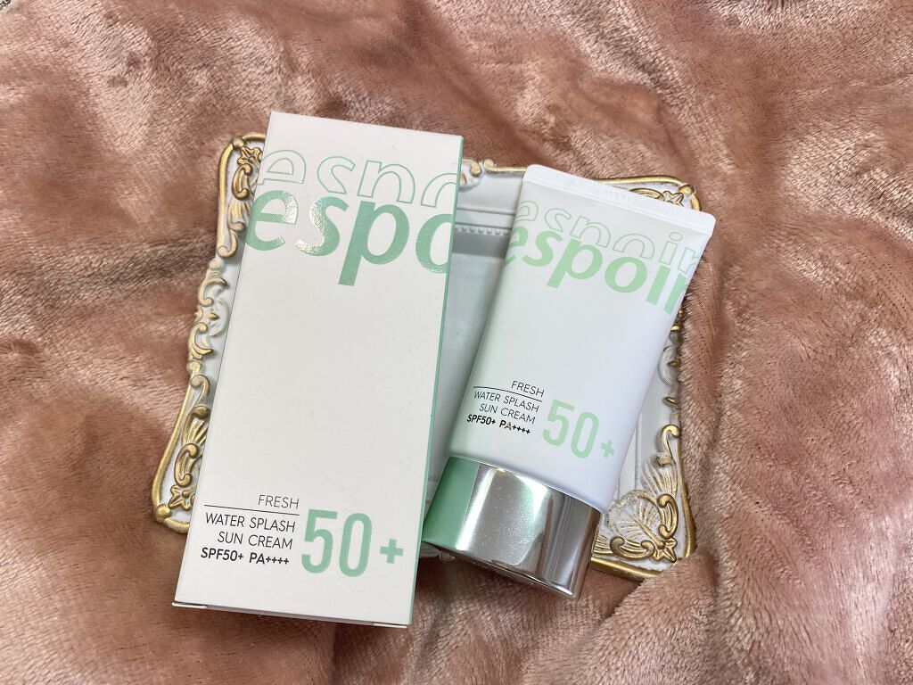 ウォータースプラッシュサンクリーム/espoir/日焼け止め・UVケアを使ったクチコミ（1枚目）