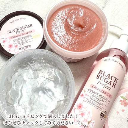 ブラックシュガー パーフェクトエッセンシャルスクラブ 2X チェリーブロッサム/SKINFOOD/洗い流すパック・マスクを使ったクチコミ(9枚目)