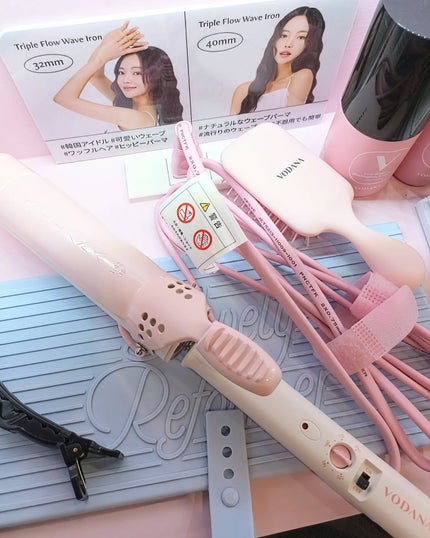 トリプルフローウェーブアイロン 32mm/40mm/VODANA (ボダナ)/カールアイロンを使ったクチコミ(5枚目)