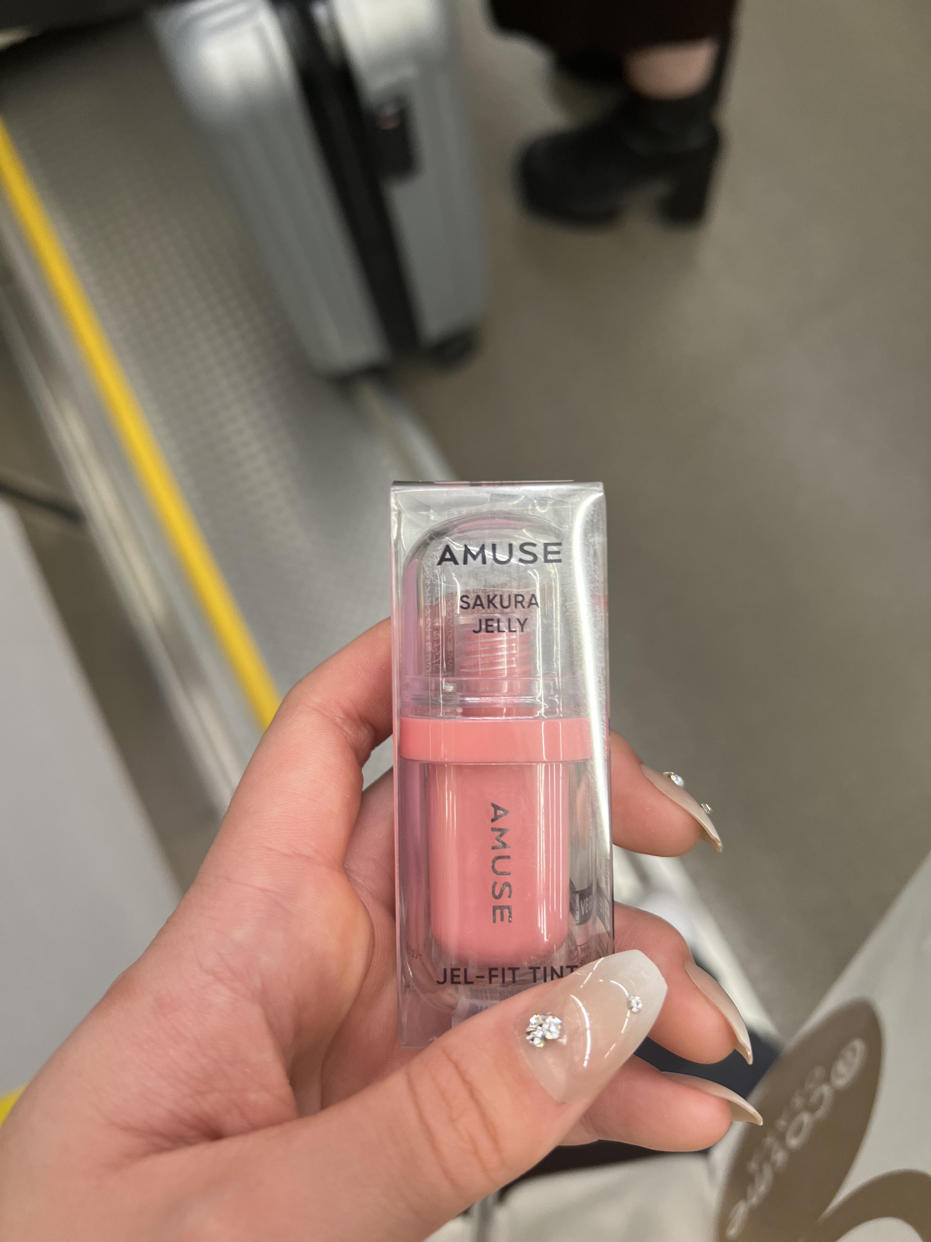 ジェルフィットティント/AMUSE/リップティントを使ったクチコミ（1枚目）