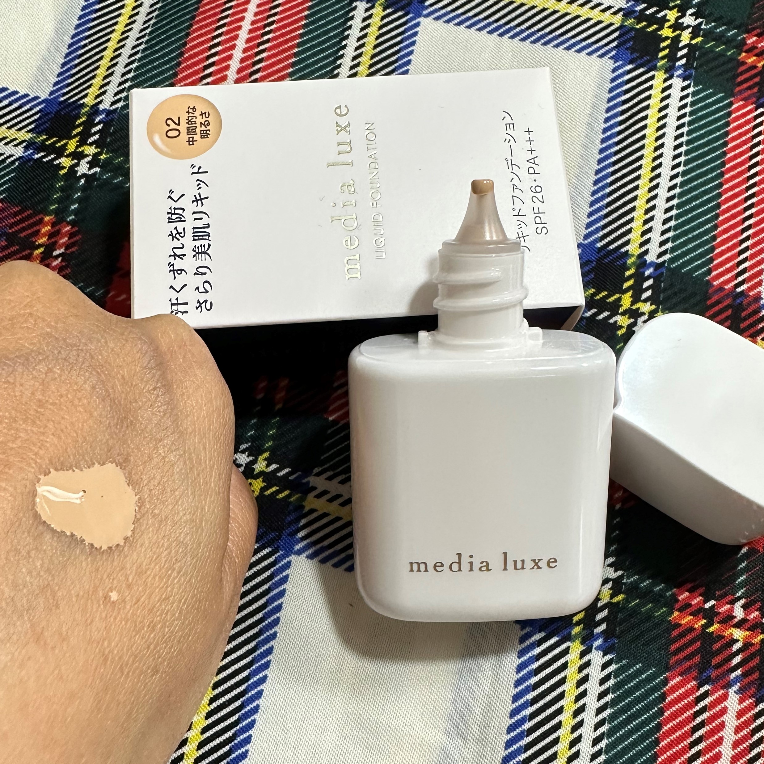 リキッドファンデーション/media luxe/リキッドファンデーションを使ったクチコミ（2枚目）