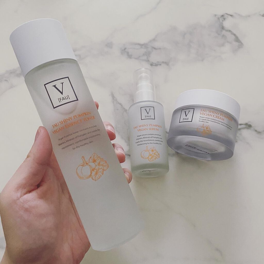 シャイニーパンプキンビーガンエッセンストナー150ml/FAU/化粧水を使ったクチコミ（3枚目）