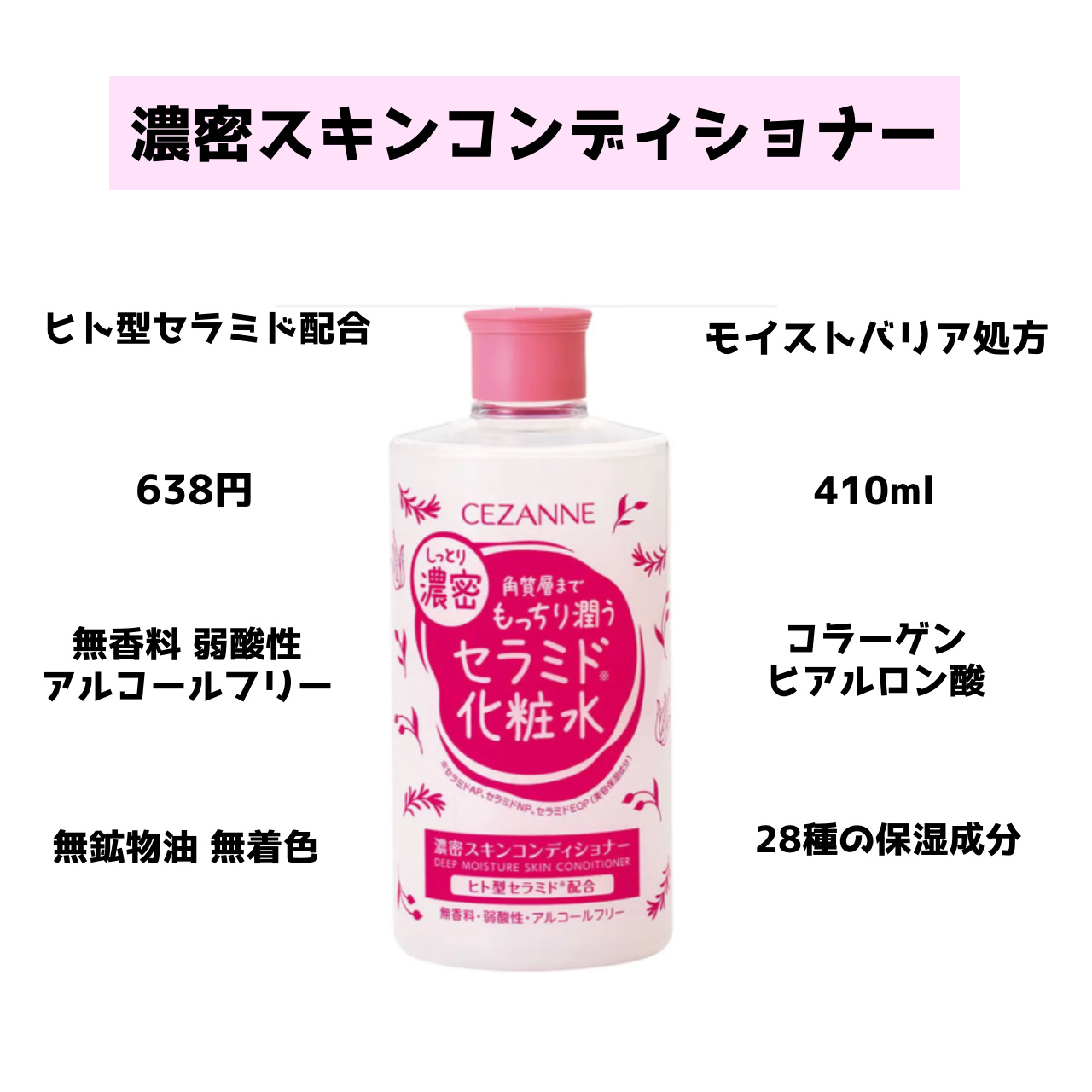 濃密スキンコンディショナー/CEZANNE/化粧水を使ったクチコミ（2枚目）