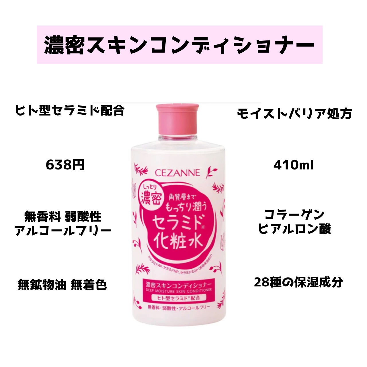 濃密スキンコンディショナー/CEZANNE/化粧水を使ったクチコミ(2枚目)