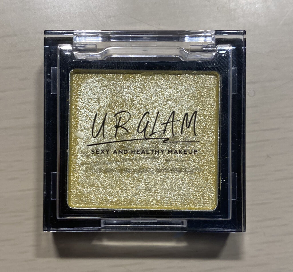 UR GLAM　POWDER EYESHADOW ブライトイエロー/U R GLAM/単色アイシャドウを使ったクチコミ（1枚目）