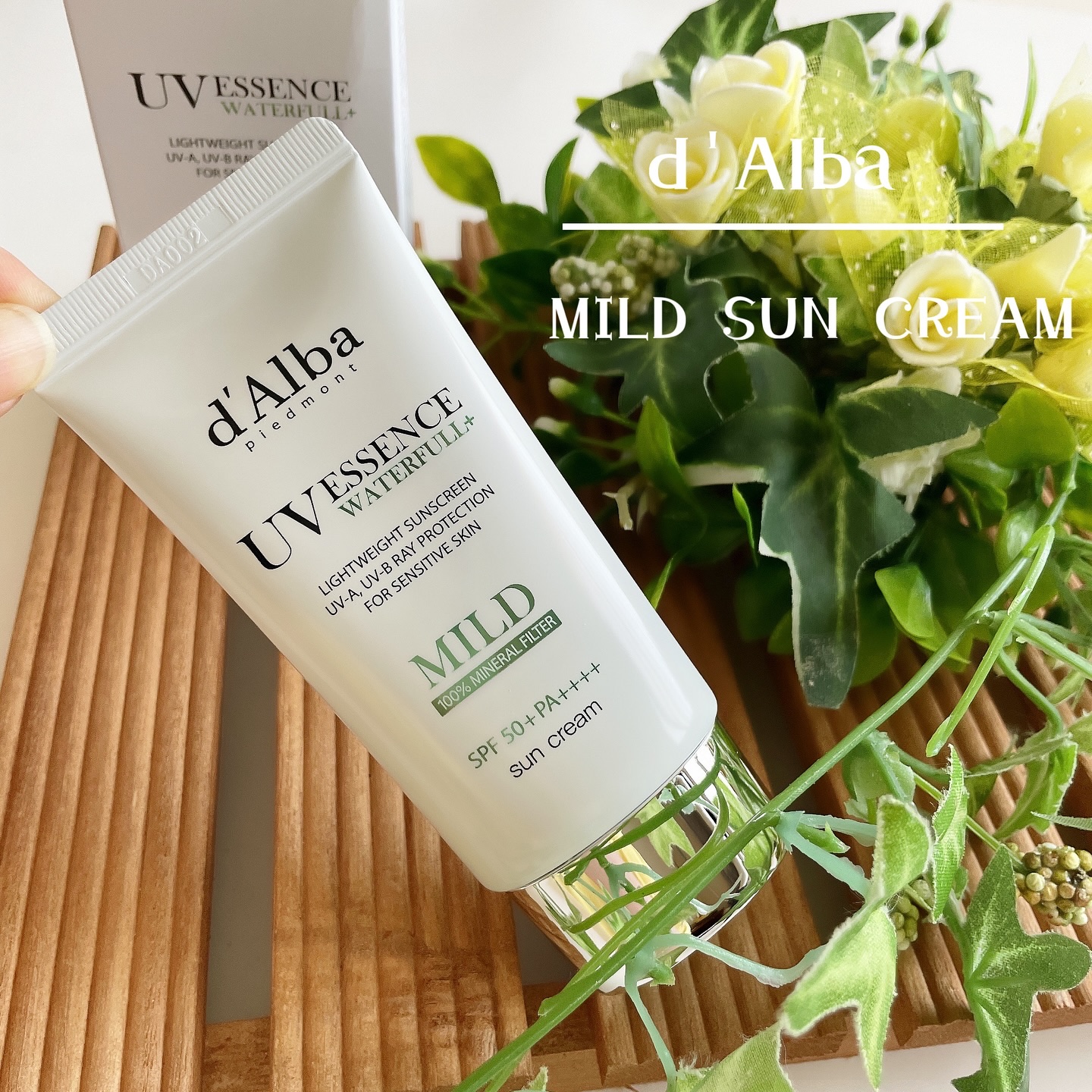 ダルバ ウォータフル エッセンス サンクリーム/ダルバ/日焼け止めクリームを使ったクチコミ（1枚目）