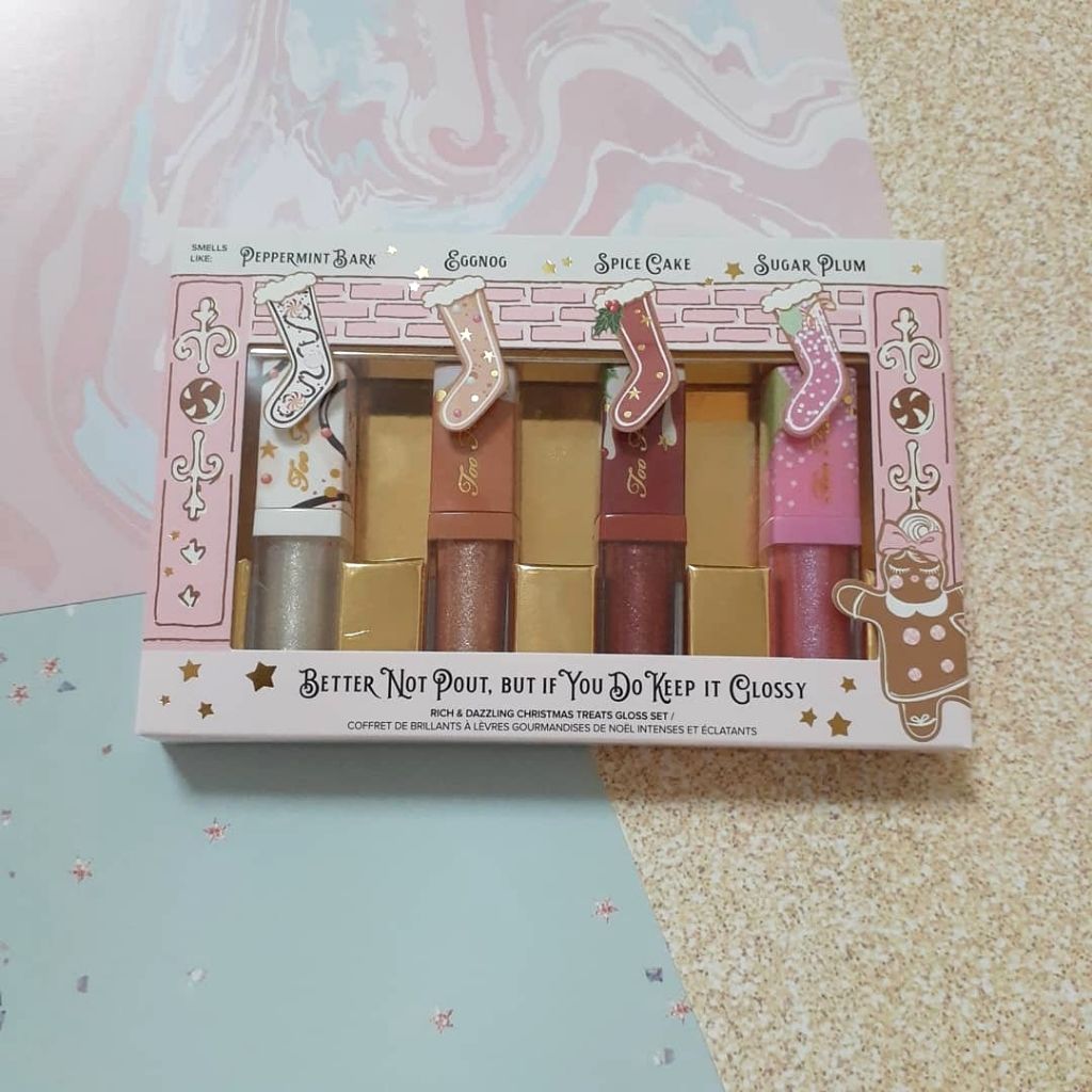 リッチ&ダズリン ハイシャイン スパークリング リップグロス ホリデー セット/Too Faced/メイクアップキットを使ったクチコミ(1枚目)