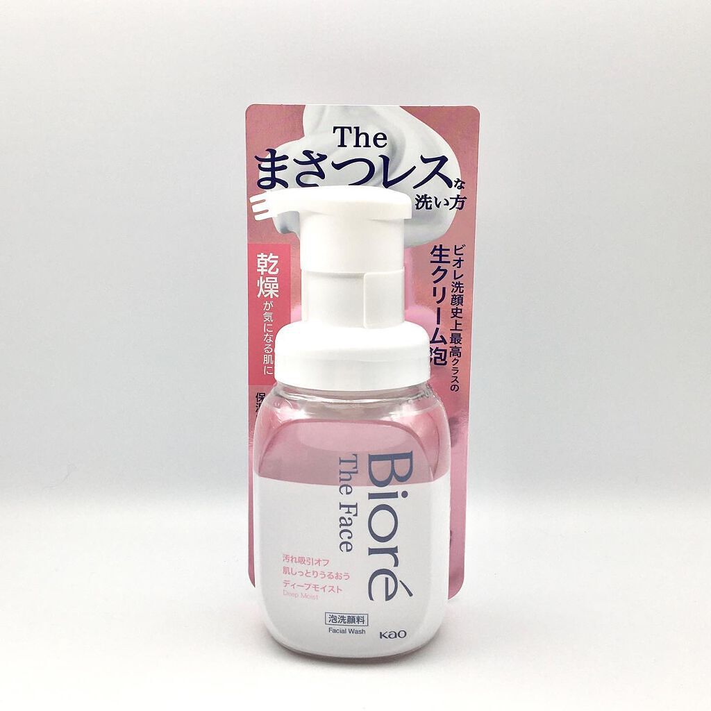 ビオレ ザフェイス 泡洗顔料 ディープモイスト/ビオレ/泡洗顔を使ったクチコミ(2枚目)