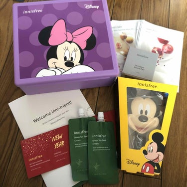 innisfree オーキッド エンリッチド クリーム セット Disney LTDのクチコミ「先程届きました～！
イニスフリーたくさん♡(笑)
オーキッドラインを使ってみたくて…エンリッチ.....」（1枚目）