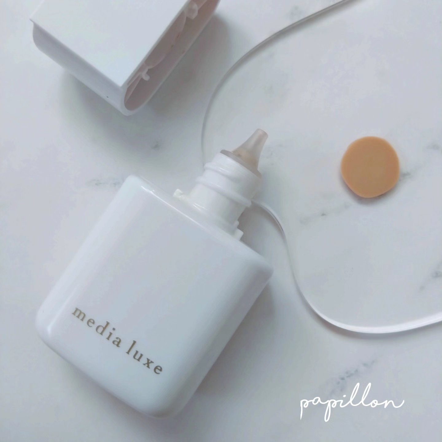 リキッドファンデーション/media luxe/リキッドファンデーションを使ったクチコミ（2枚目）