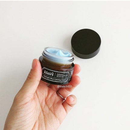ミッドナイトブルーカーミングクリーム/Klairs/フェイスクリームを使ったクチコミ(2枚目)