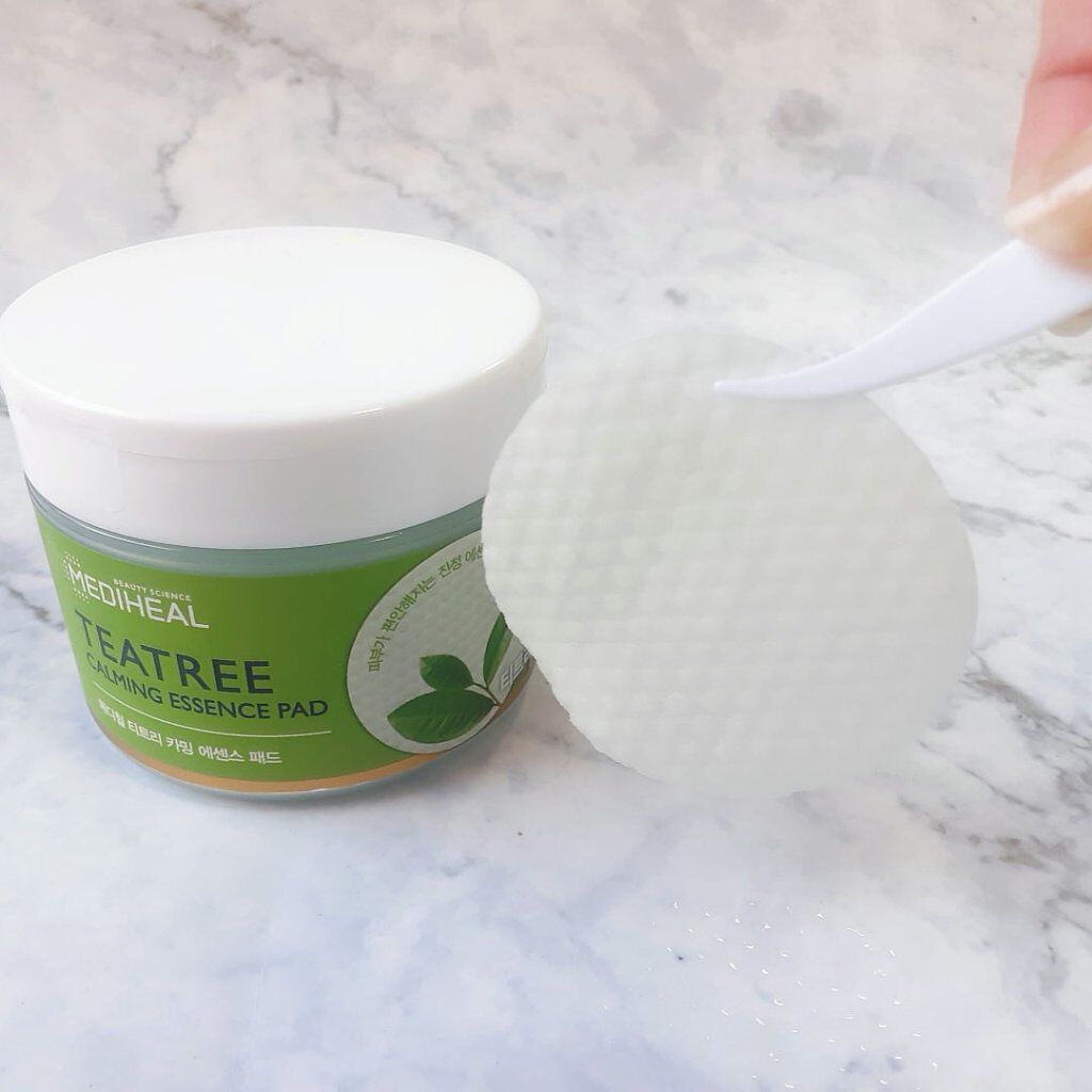 ティーツリーカーミングエッセンスパッド/MEDIHEAL/トナーパッドを使ったクチコミ（2枚目）