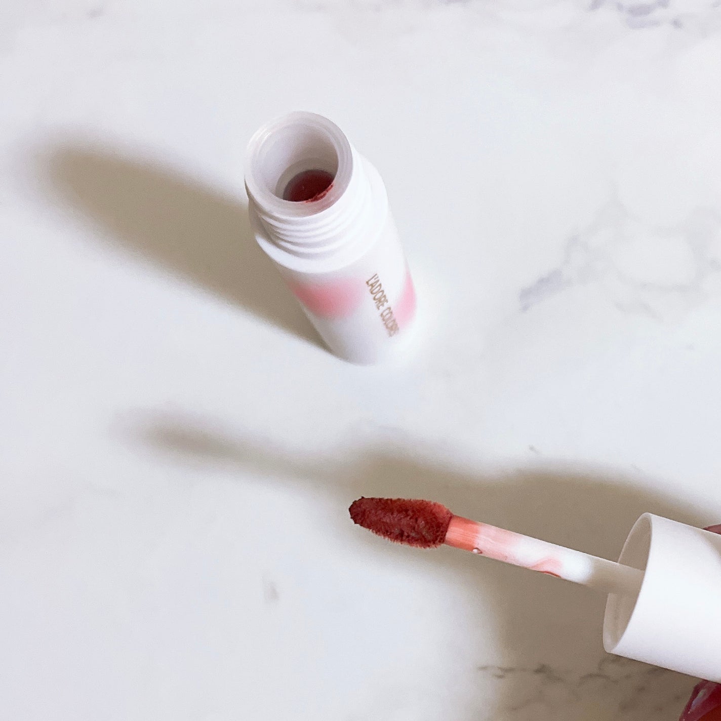 スフレマットリップ/L'adore Colors/口紅を使ったクチコミ(3枚目)