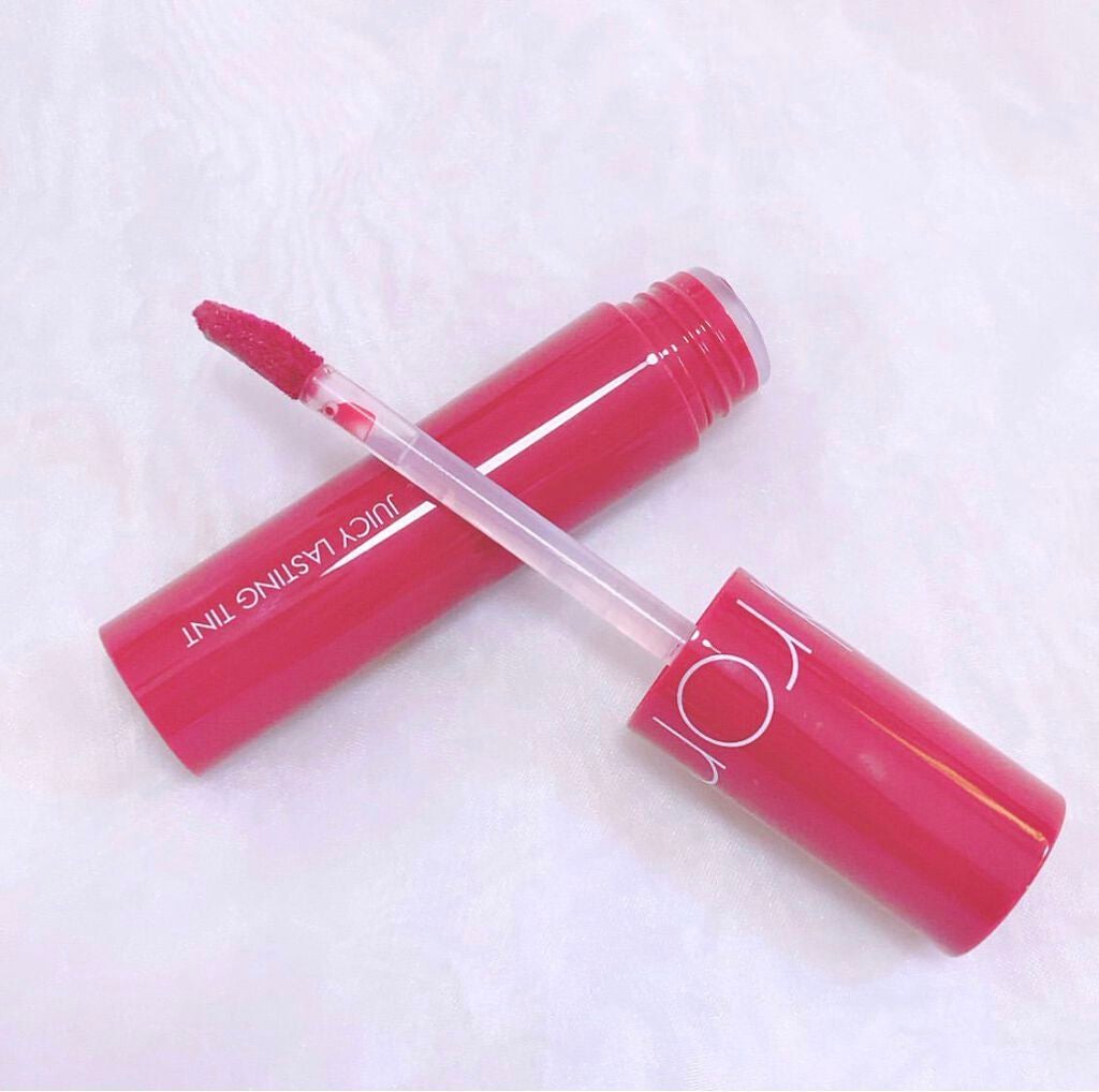 ジューシーラスティングティント/rom&nd/リップティントを使ったクチコミ(3枚目)