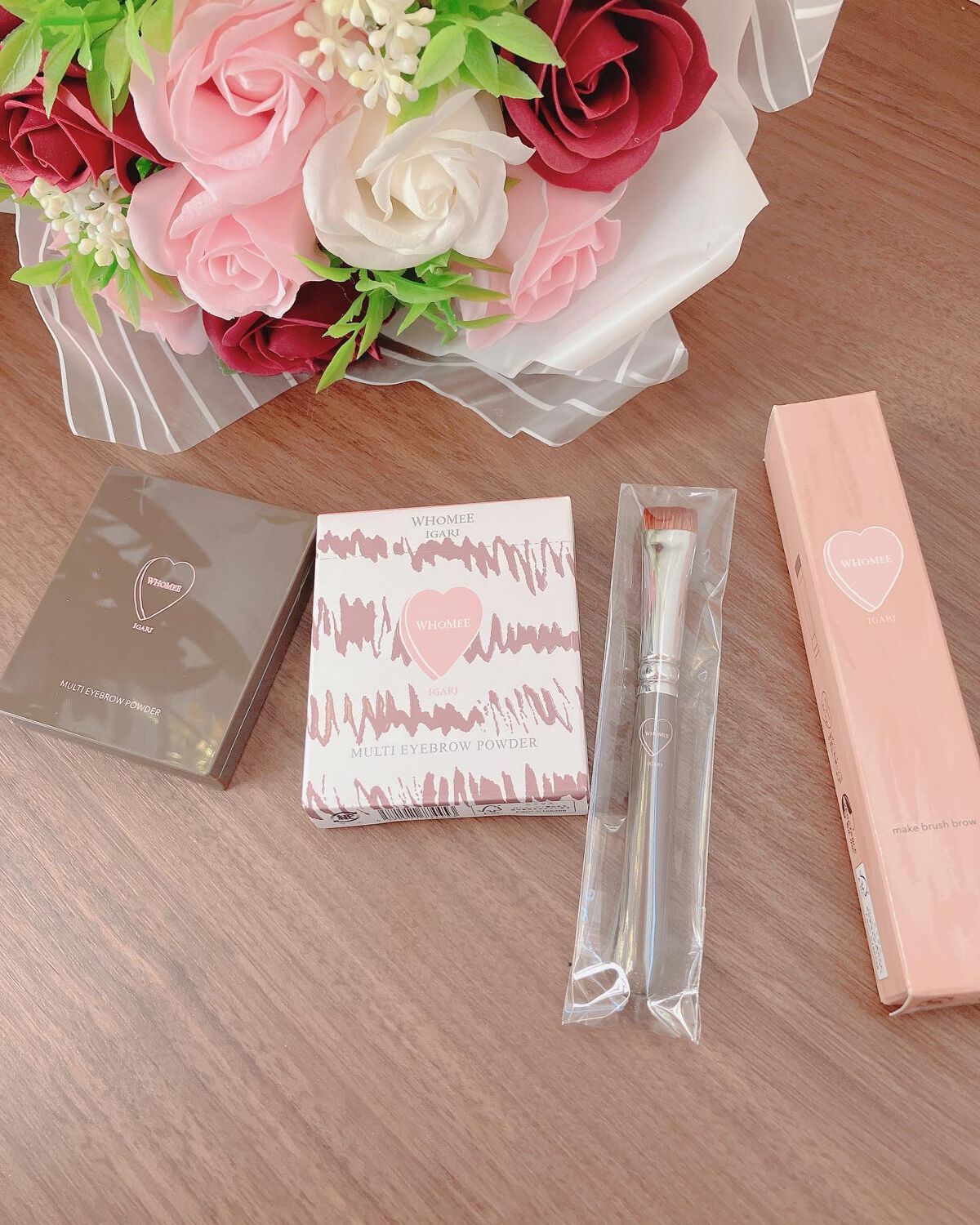 フーミー マルチアイブロウパウダー ブーケットブラウン/WHOMEE/パウダーアイブロウを使ったクチコミ（3枚目）