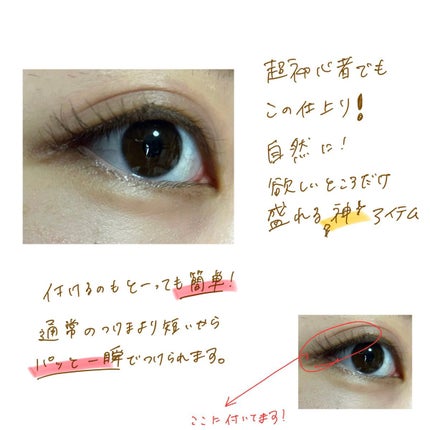 イージーラッシュ/ドーリーウインク/つけまつげを使ったクチコミ(2枚目)