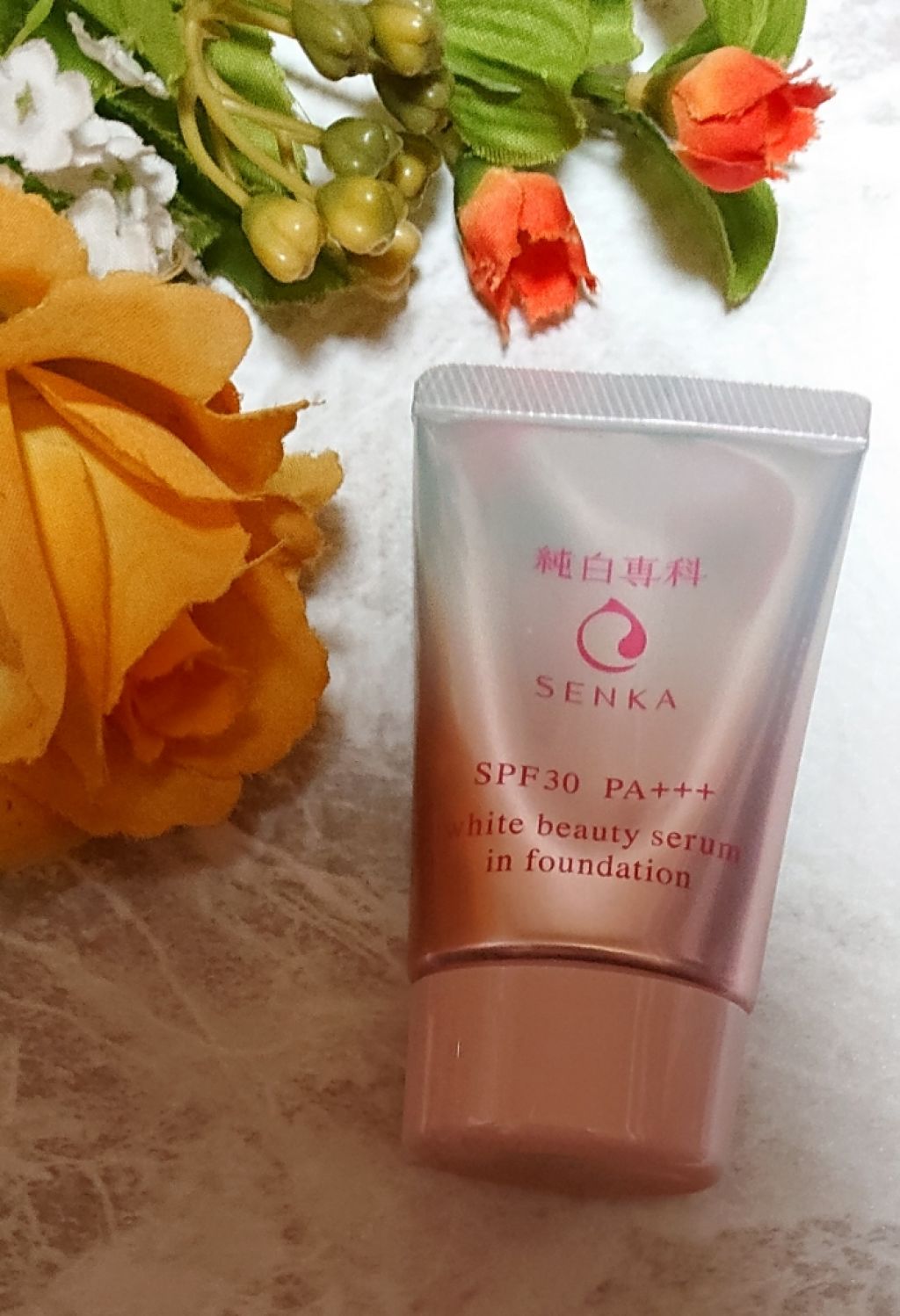 純白専科　すっぴん色づく美容液フォンデュ/SENKA（専科）/リキッドファンデーションを使ったクチコミ（1枚目）