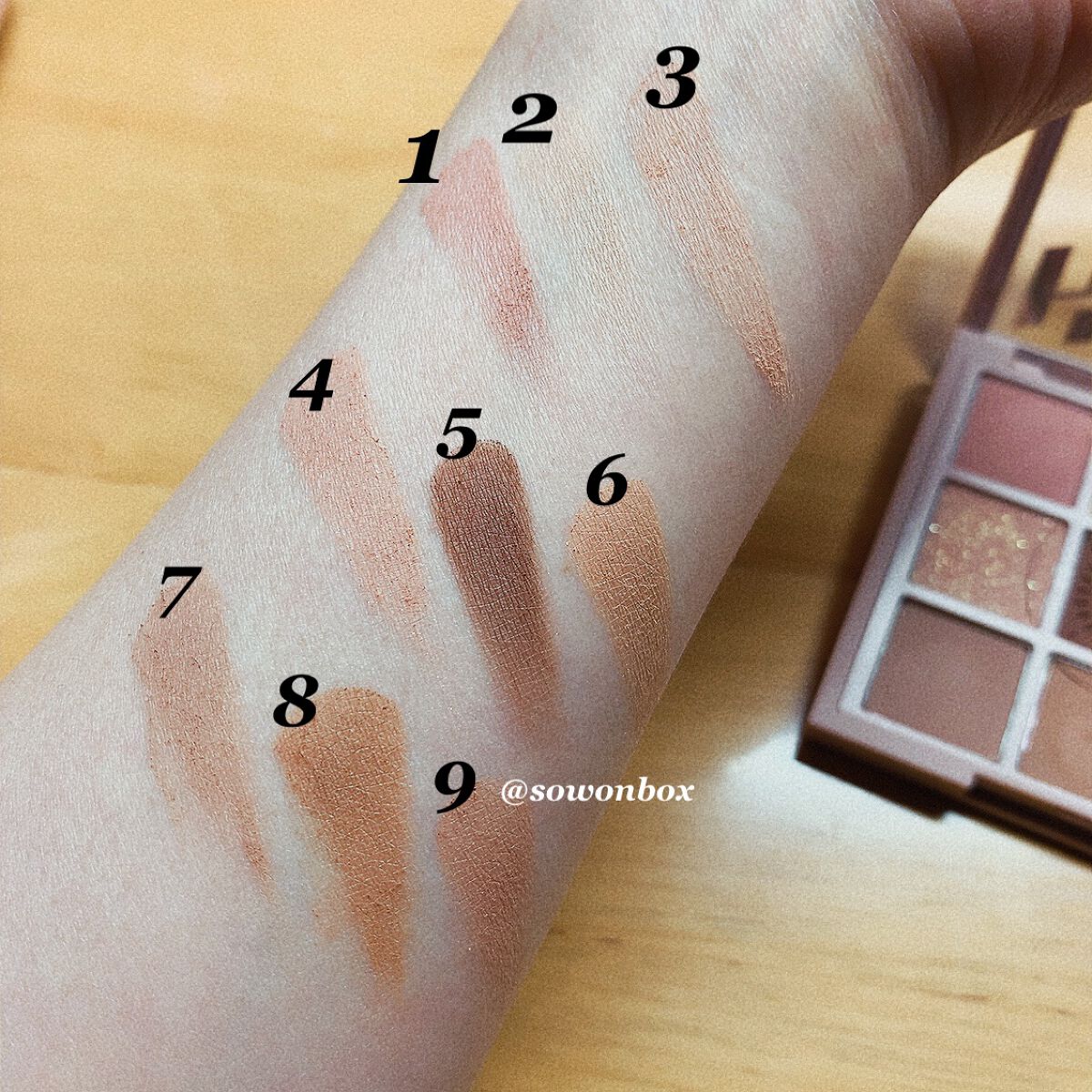 マイフェイブムードアイパレット 9カラー/HOLIKA HOLIKA/アイシャドウパレットを使ったクチコミ(3枚目)