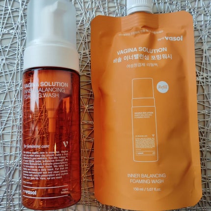 インナーバランシングフォーミングウォッシュ/VASOL/デリケートゾーンケアを使ったクチコミ(1枚目)