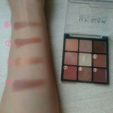 UR GLAM　BLOOMING EYE COLOR PALETTE/U R GLAM/パウダーアイシャドウを使ったクチコミ（3枚目）