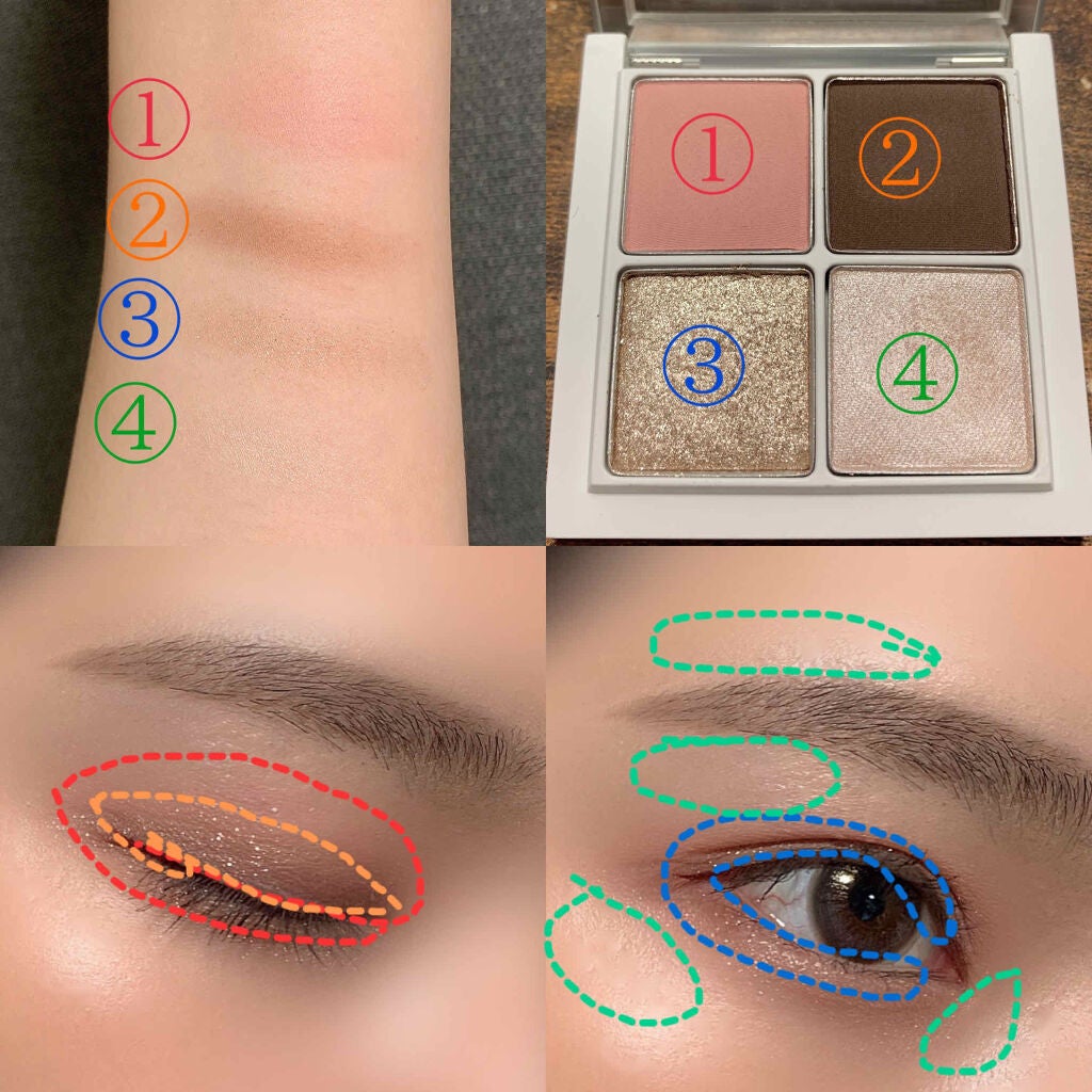 THE アイパレR/b idol/アイシャドウパレットを使ったクチコミ(3枚目)